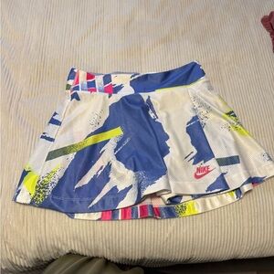 Nike Women's Blue and White Mini Skirt